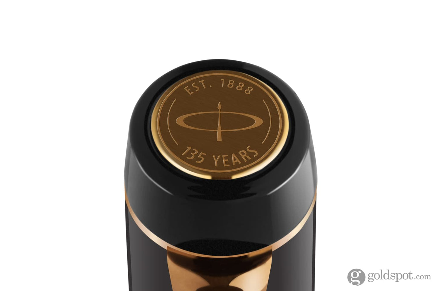 Parker Duofold 135th Anniversary Centennial Fountain Pen in Black with Gold Trim - 18K Gold Fountain Pen