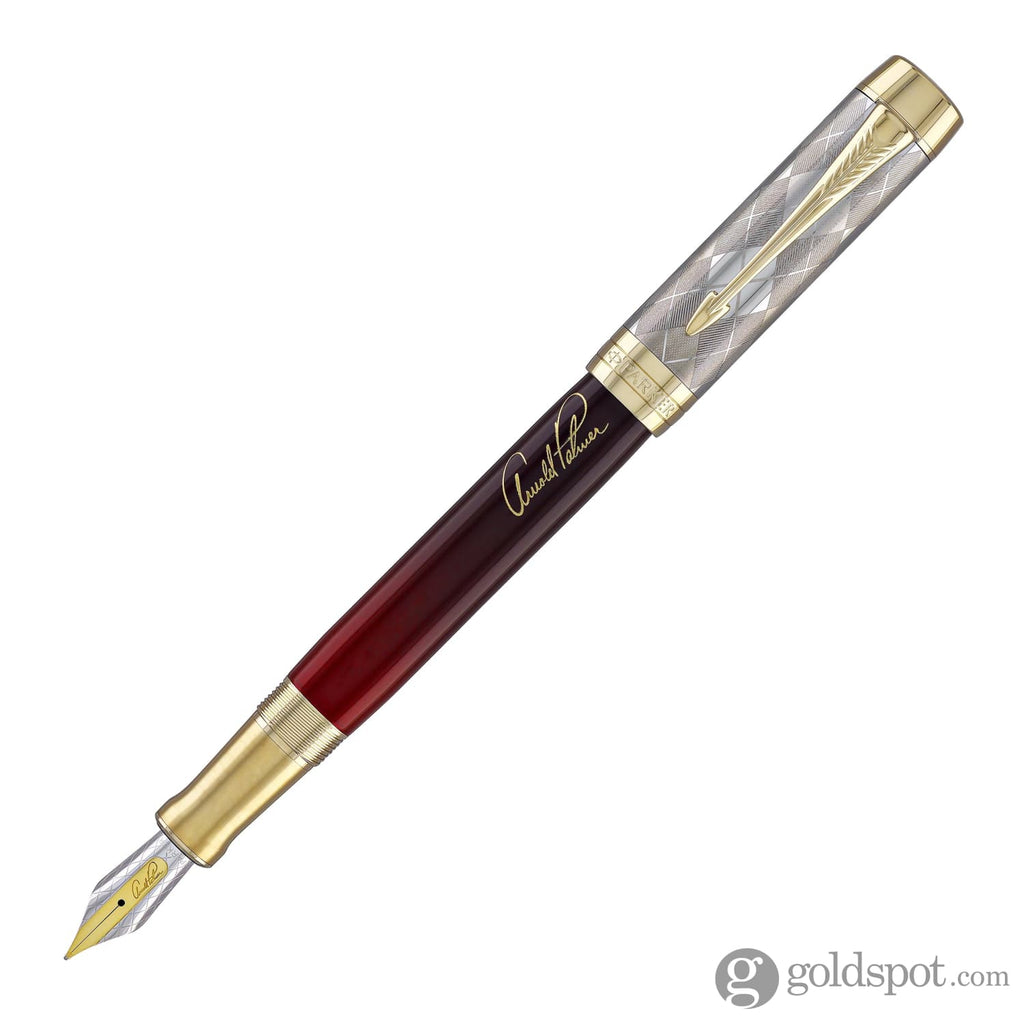 Parker Duofold Arnold Palmer Signature Fountain Pen with Gold Trim Medium Fountain Pen