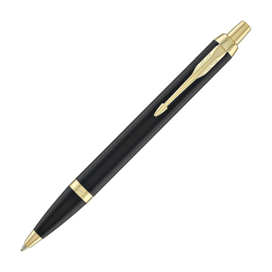 Parker IM Ballpoint Pen in Black with Gold Trim