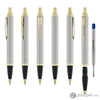 Parker IM Ballpoint Pen in Brushed Metal Gold Trim Ballpoint Pens