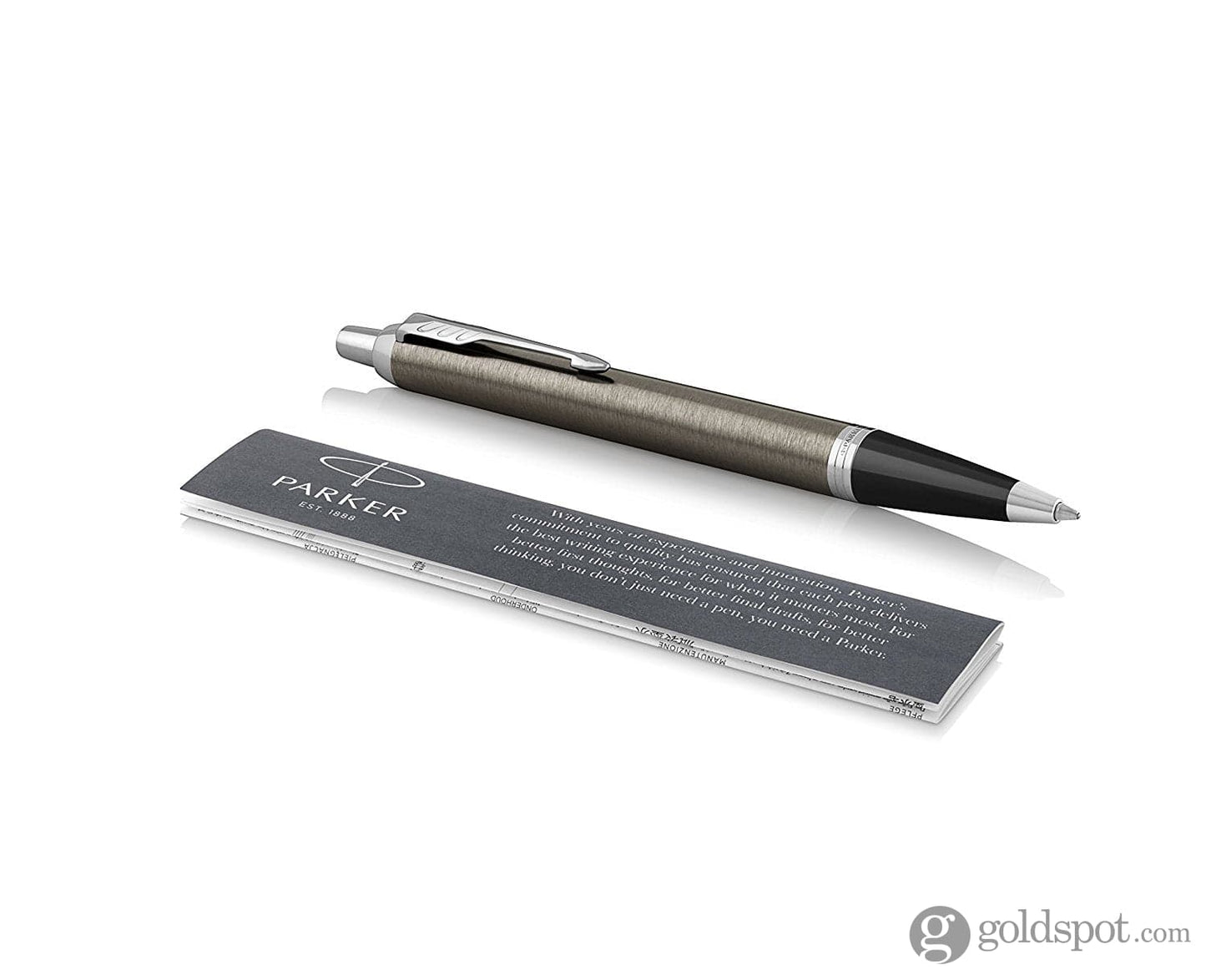 Parker IM Ballpoint Pen in Dark Espresso Lacquer with Chrome Trim Pens