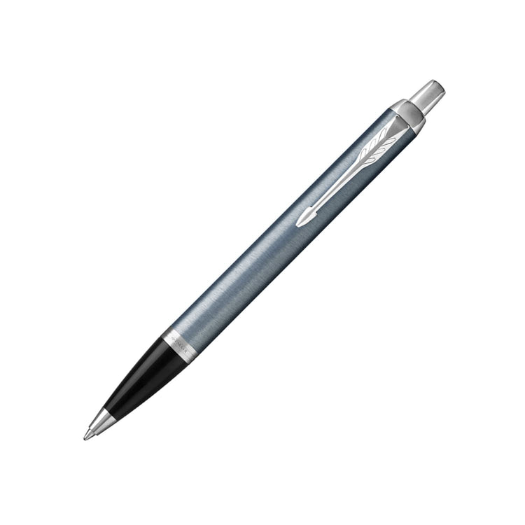 Parker IM Core Ballpoint Pen in Light Blue Grey with Chrome Trim Ballpoint Pens