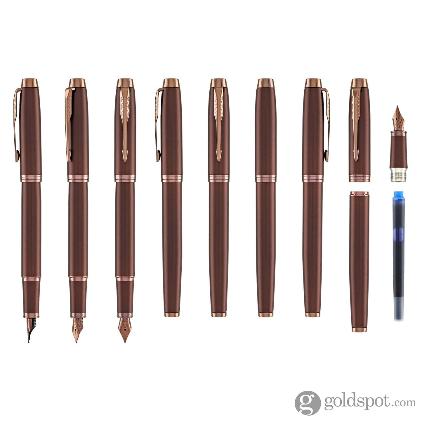 Parker IM Monochrome Fountain Pen in Burgundy Fountain Pens