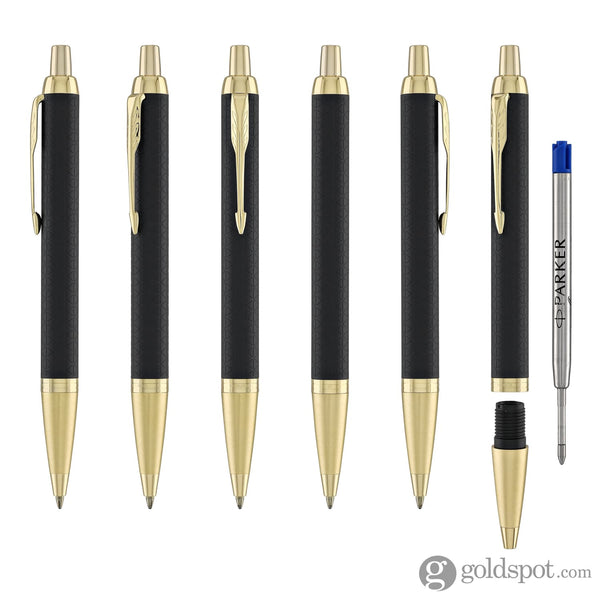 Parker IM Premium Ballpoint Pen in Black with Gold Trim GT Ballpoint Pens