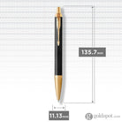 Parker IM Premium Ballpoint Pen in Black with Gold Trim GT Ballpoint Pens
