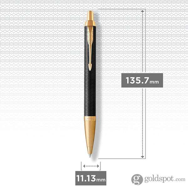 Parker IM Premium Ballpoint Pen - Black Gold Trim GT Ballpoint Pen