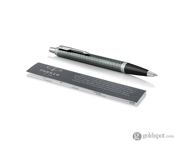 Parker IM Premium Ballpoint Pen in Pale Green Chrome Trim Ballpoint Pens