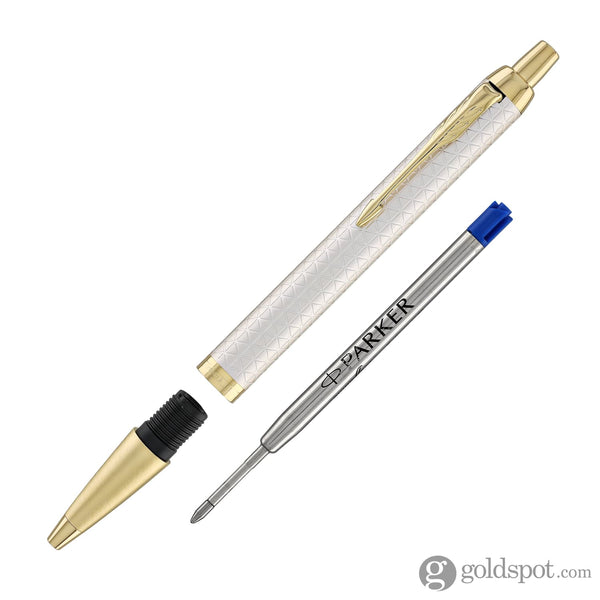 Parker IM Premium Ballpoint Pen in Warm Grey with Gold Trim Ballpoint Pens