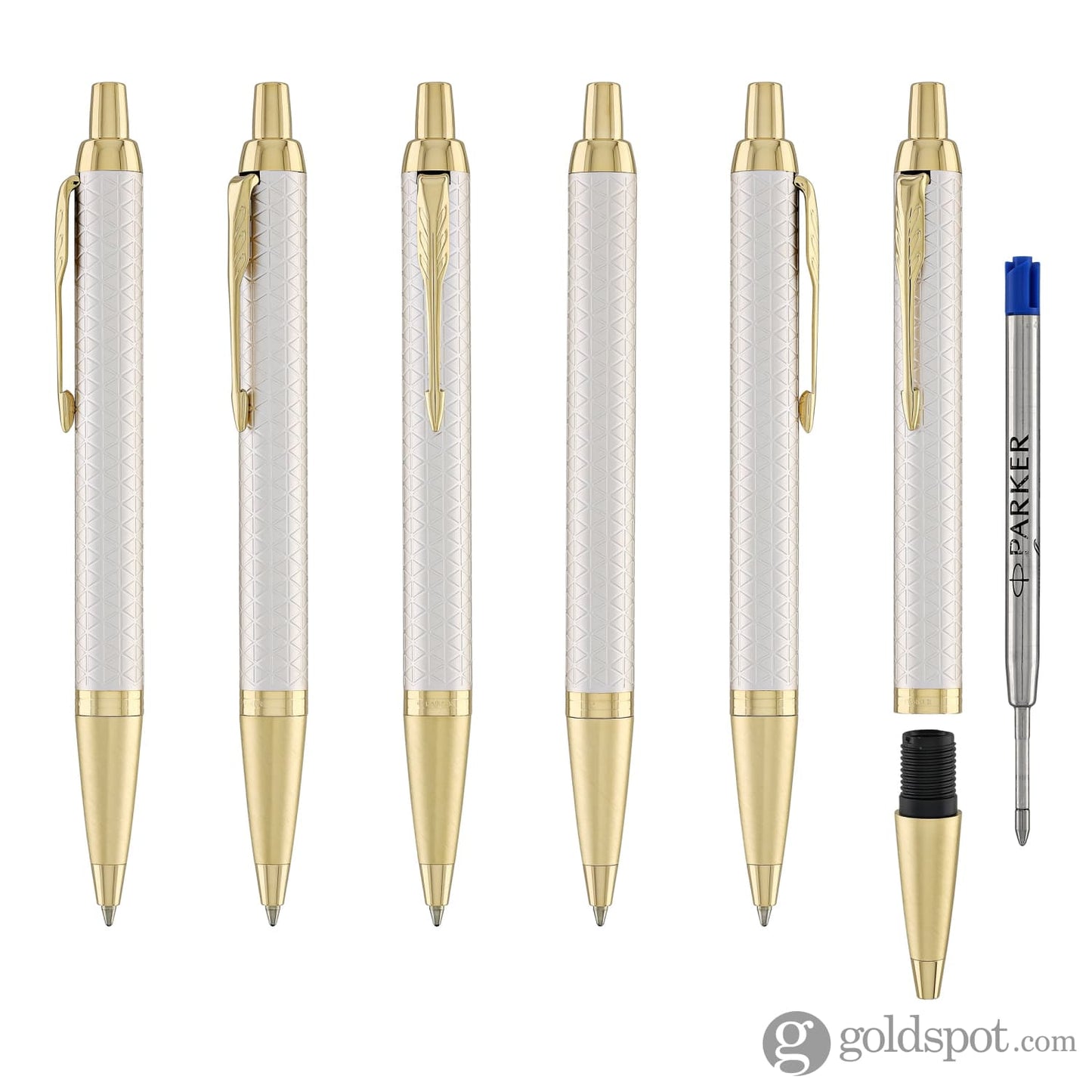 Parker IM Premium Ballpoint Pen in Warm Grey with Gold Trim Ballpoint Pens
