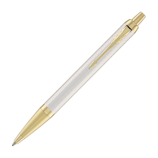 Parker IM Premium Ballpoint Pen in Warm Grey with Gold Trim