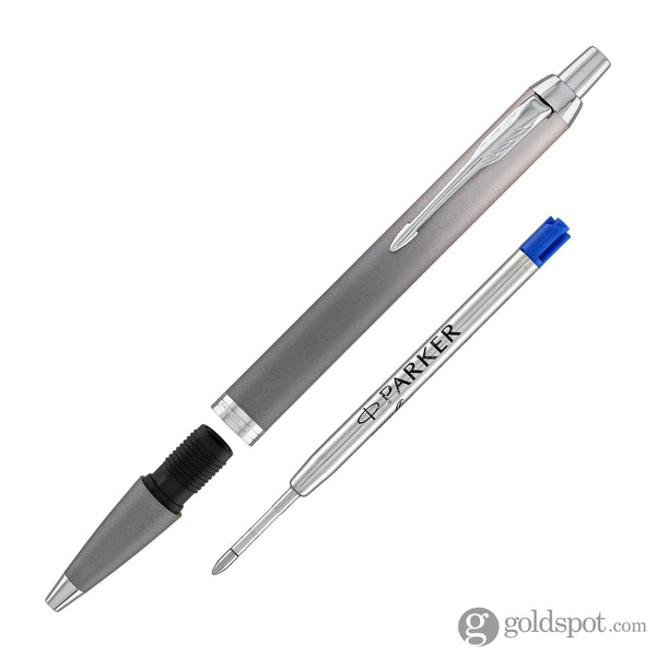 Parker IM Ritual Ballpoint Pen in Grey with Chrome Trim Ballpoint Pens