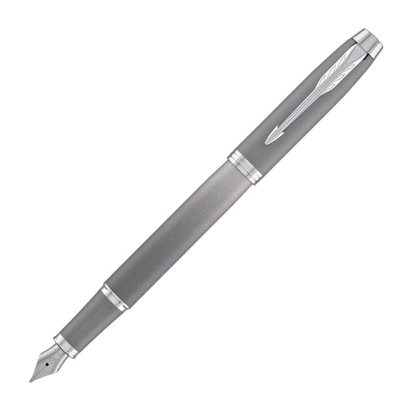 Parker IM Ritual Fountain Pen in Grey with Chrome Trim Fountain Pen