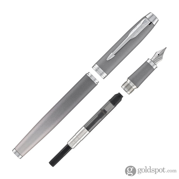 Parker IM Ritual Fountain Pen in Grey with Chrome Trim Fountain Pen