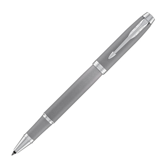Parker IM Writing Ritual Rollerball Pen in Grey with Chrome Trim
