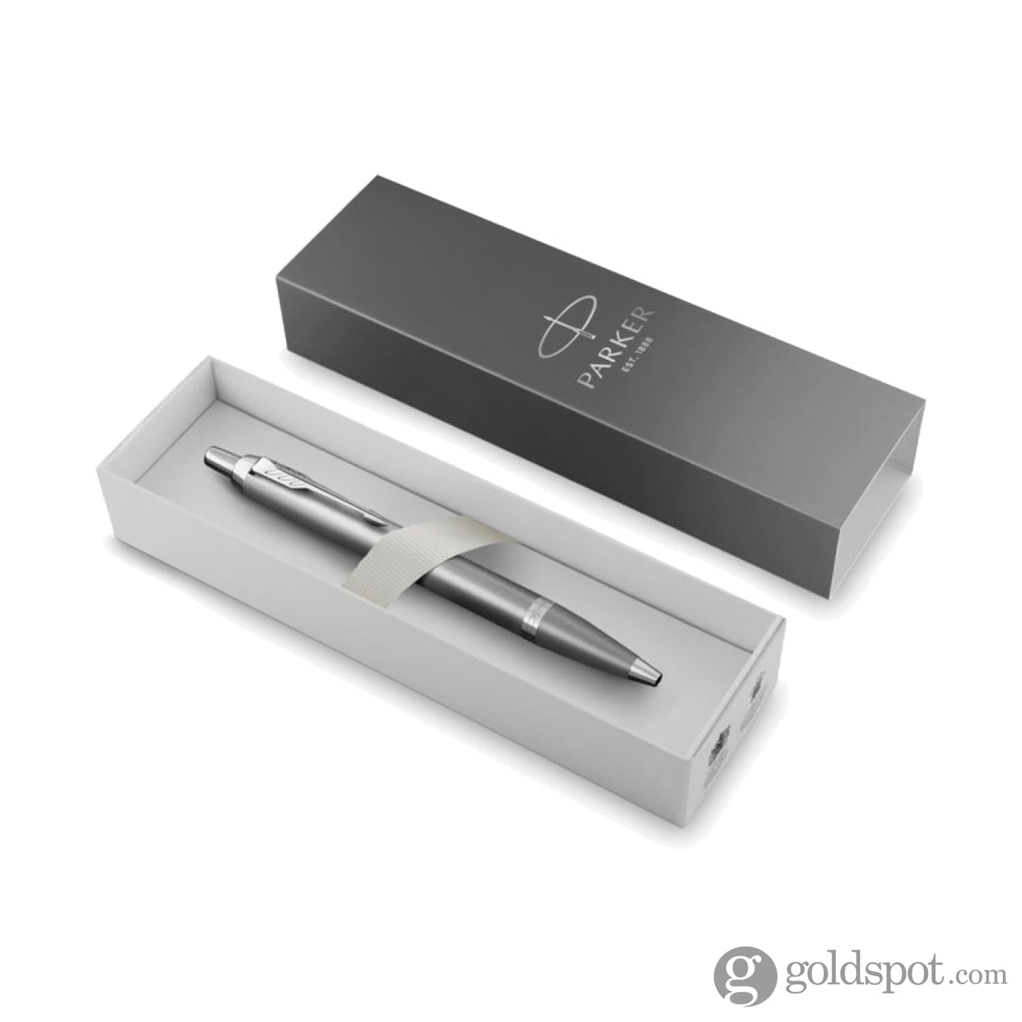 Parker IM Ritual Ballpoint Pen in Grey with Chrome Trim Ballpoint Pens
