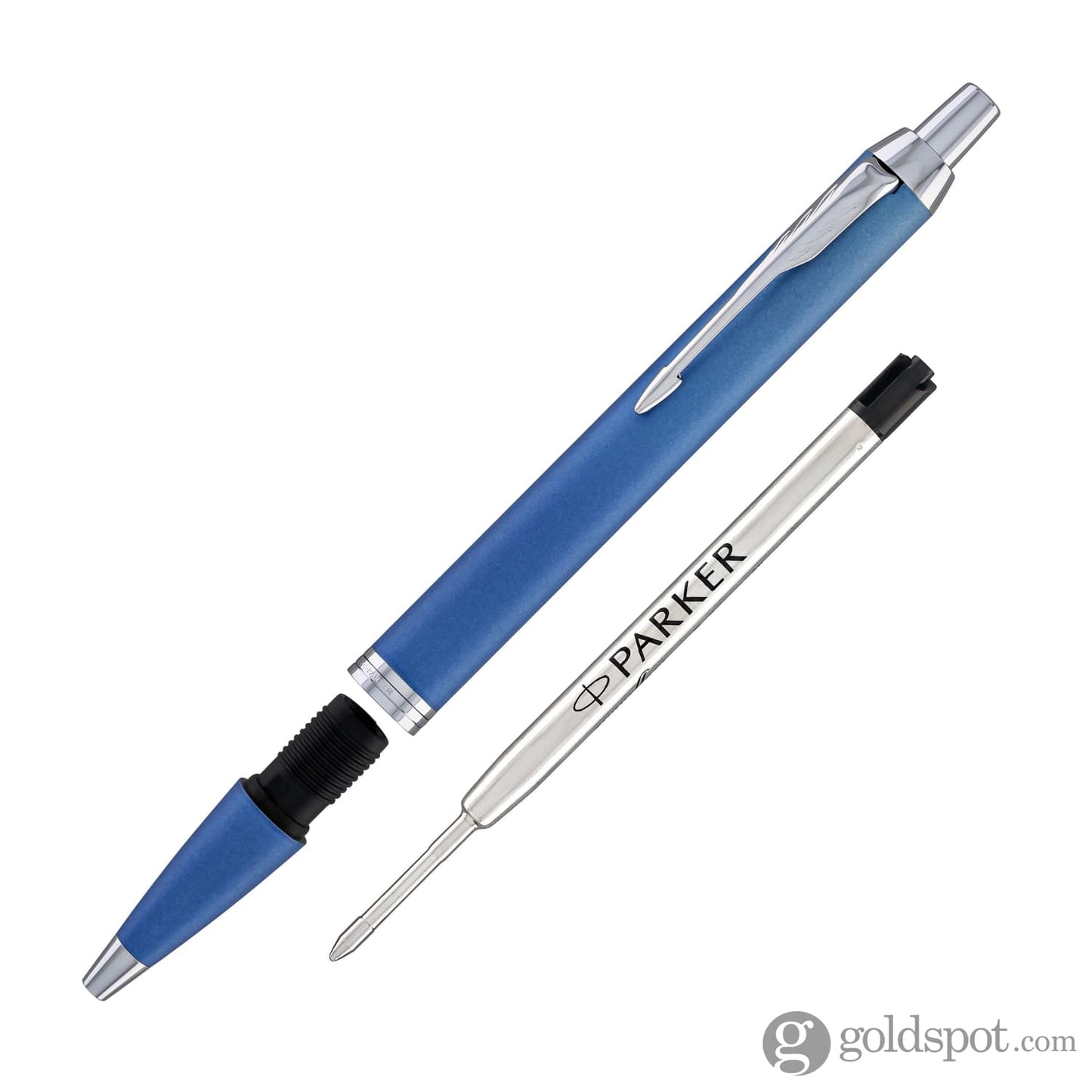 Parker IM Writing Rituals Ballpoint Pen in Peaceful Blue Gradient with Chrome Trim Ballpoint Pens