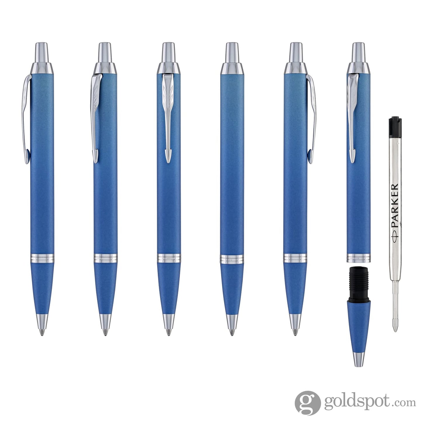 Parker IM Writing Rituals Ballpoint Pen in Peaceful Blue Gradient with Chrome Trim Ballpoint Pens