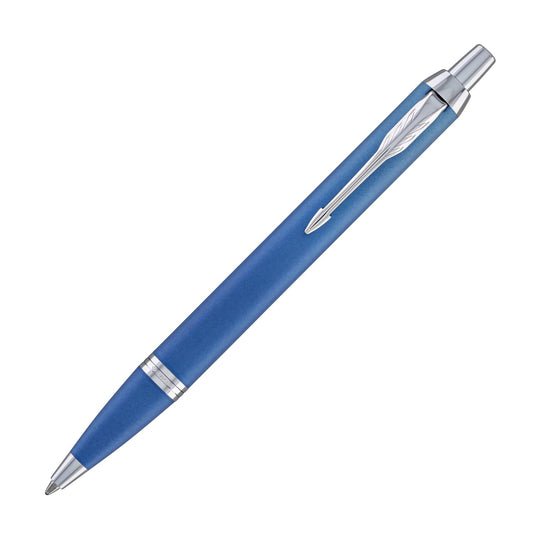 Parker IM Writing Rituals Ballpoint Pen in Peaceful Blue Gradient with Chrome Trim
