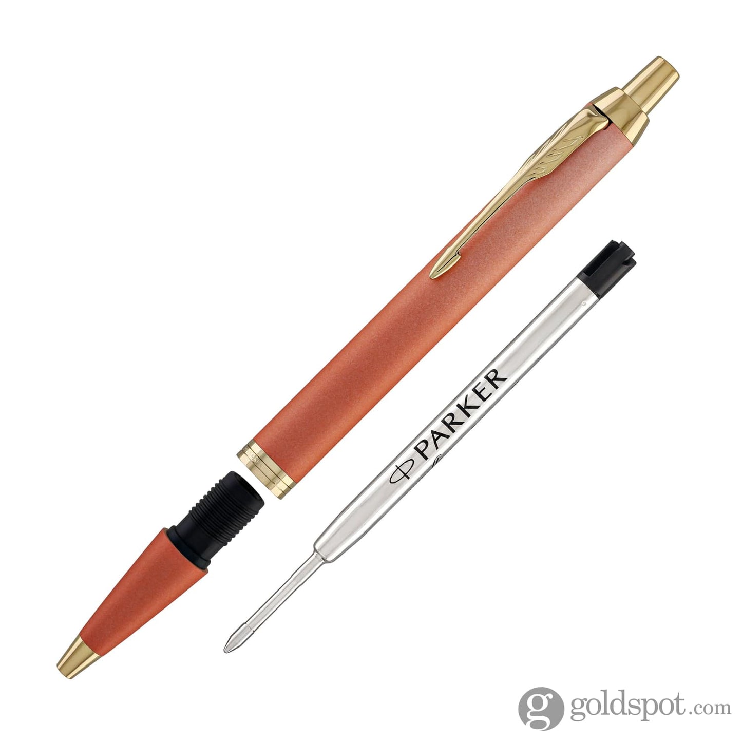 Parker IM Writing Rituals Ballpoint Pen in Uplifting Orange Gradient with Gold Trim Ballpoint Pens