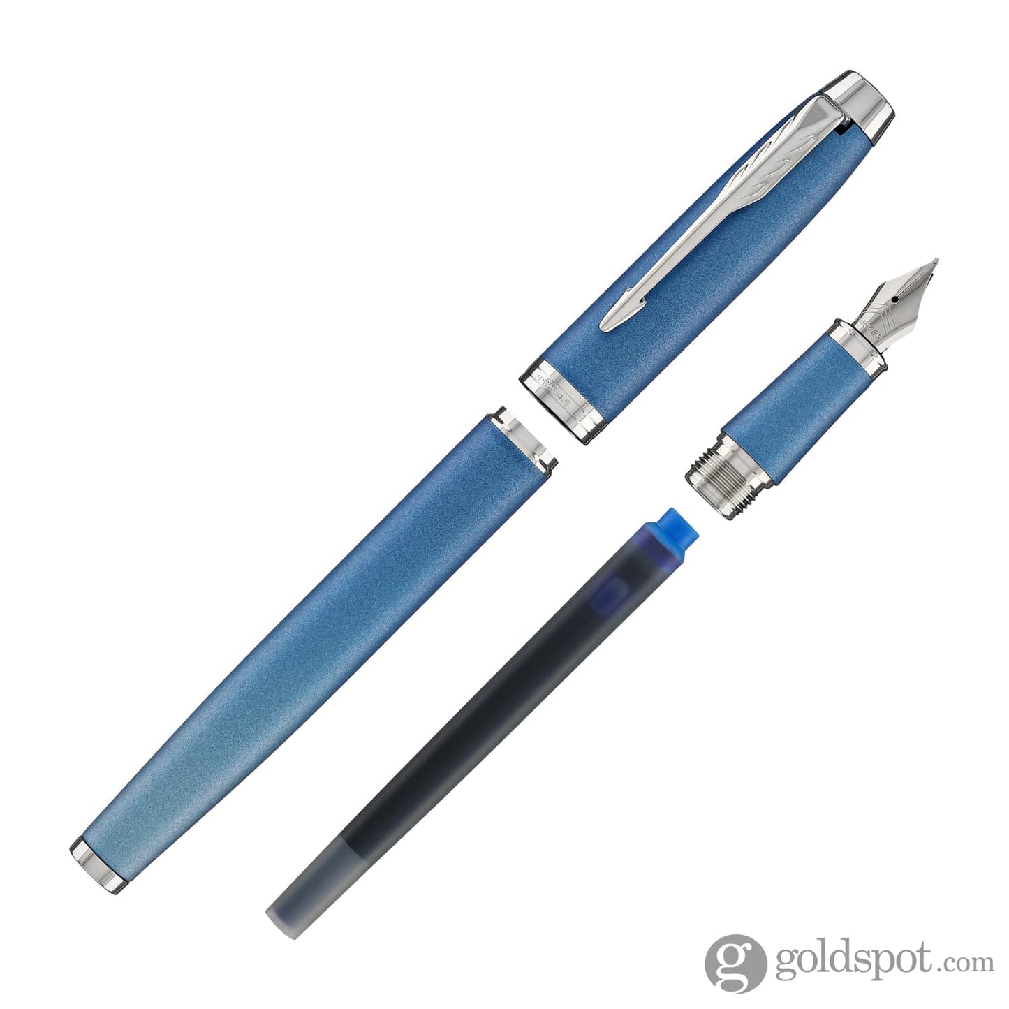Parker IM Writing Rituals Fountain Pen in Peaceful Blue Gradient with Chrome Trim Fountain Pen