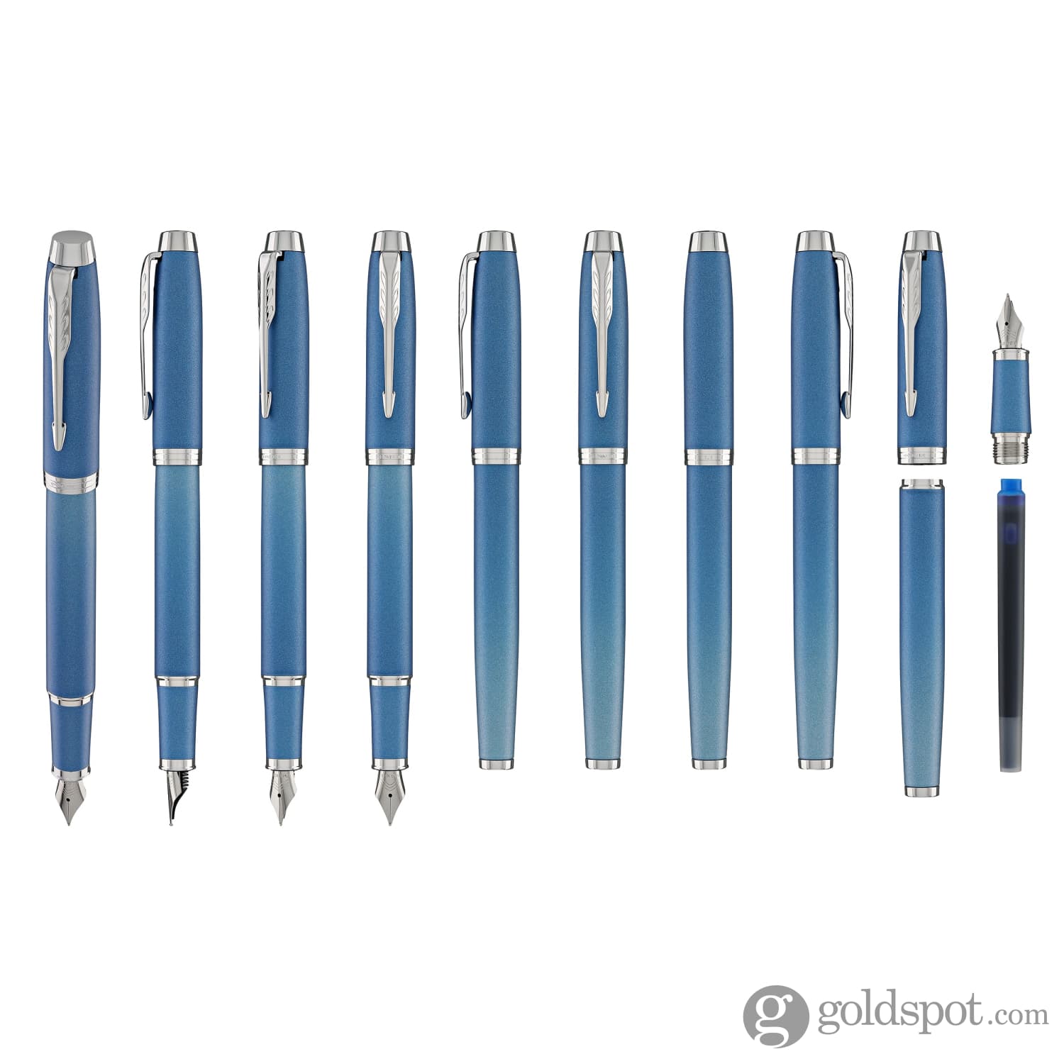 Parker IM Writing Rituals Fountain Pen in Peaceful Blue Gradient