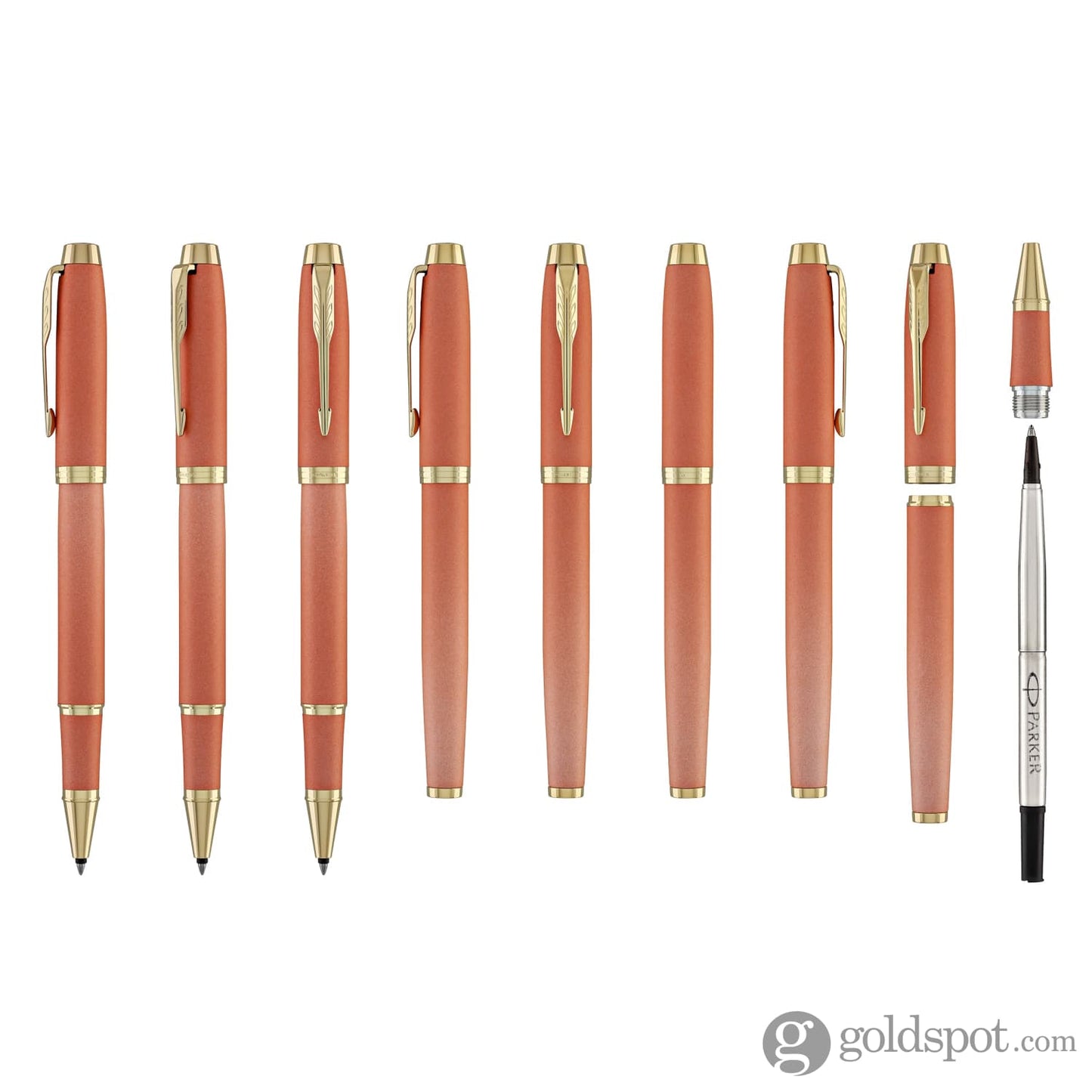 Parker IM Writing Rituals Rollerball Pen in Uplifting Orange Gradient with Gold Trim Rollerball Pen