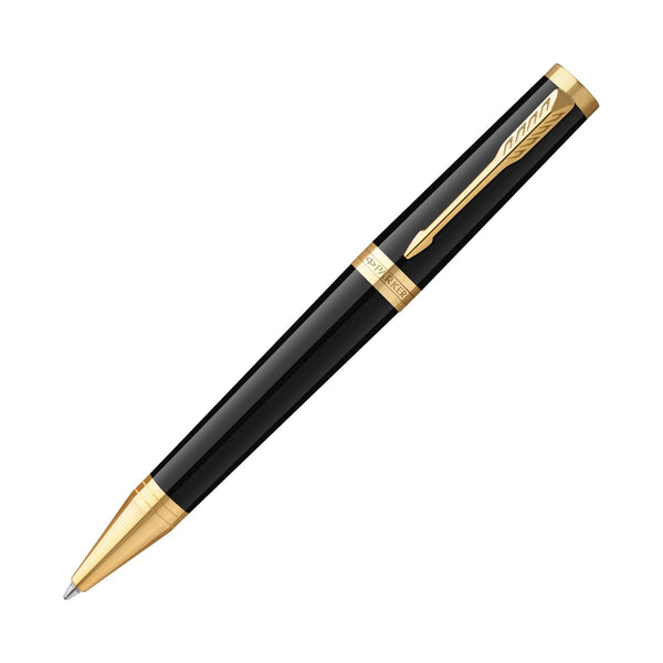 筆記具 Parker INGNTY Parker Ingenuity Ballpoint Pen in Black with Gold Trim - Goldspot Pens
