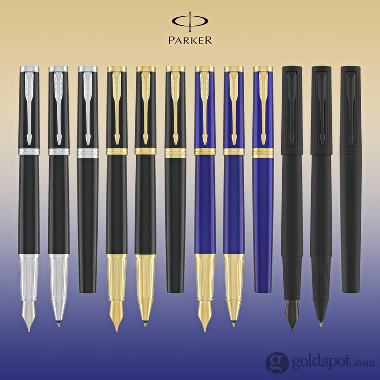 Parker Ingenuity Fountain Pen in Black with Gold Trim Fountain Pen
