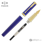 Parker Ingenuity Fountain Pen in Blue with Gold Trim Fountain Pen