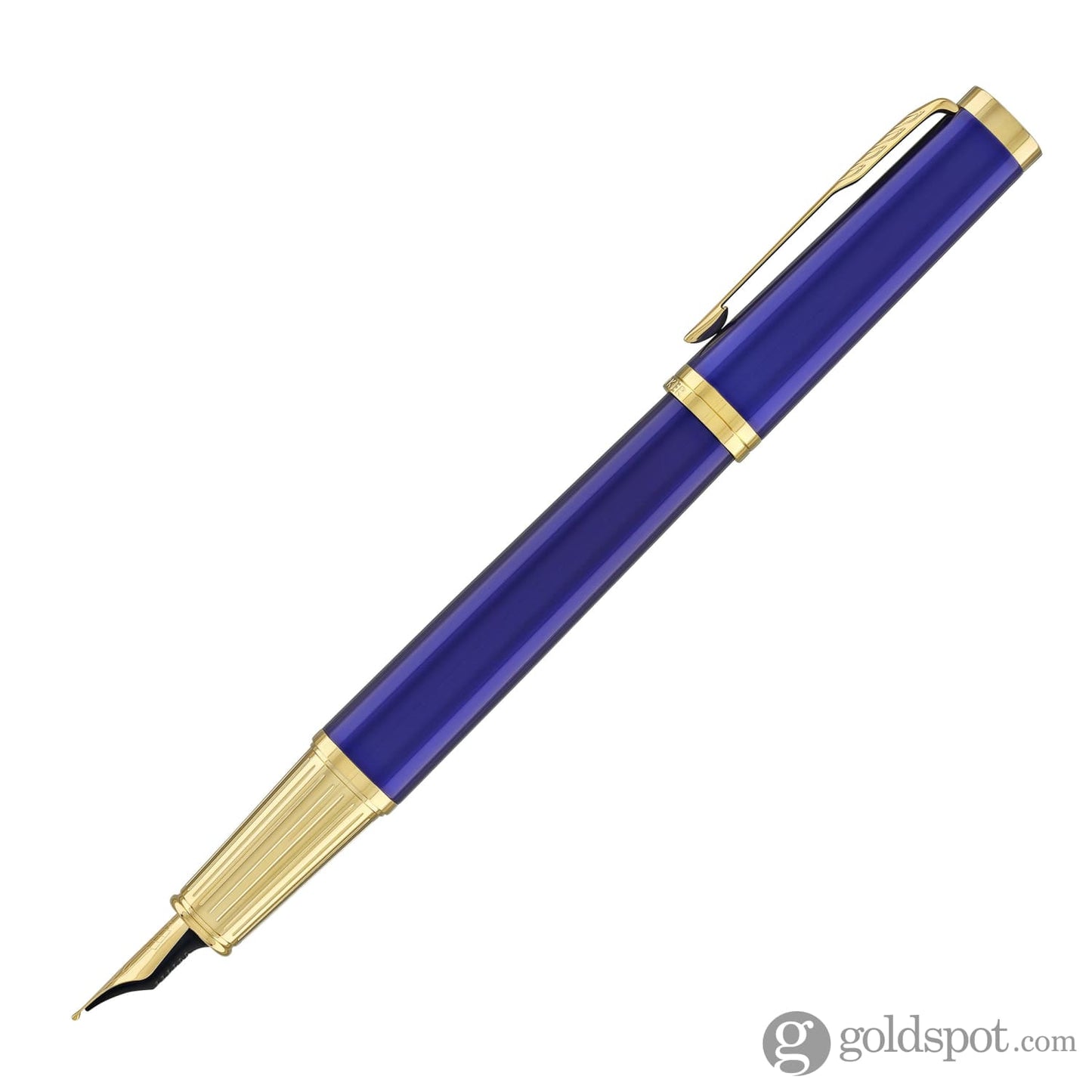 Parker Ingenuity Fountain Pen in Blue with Gold Trim Fountain Pen