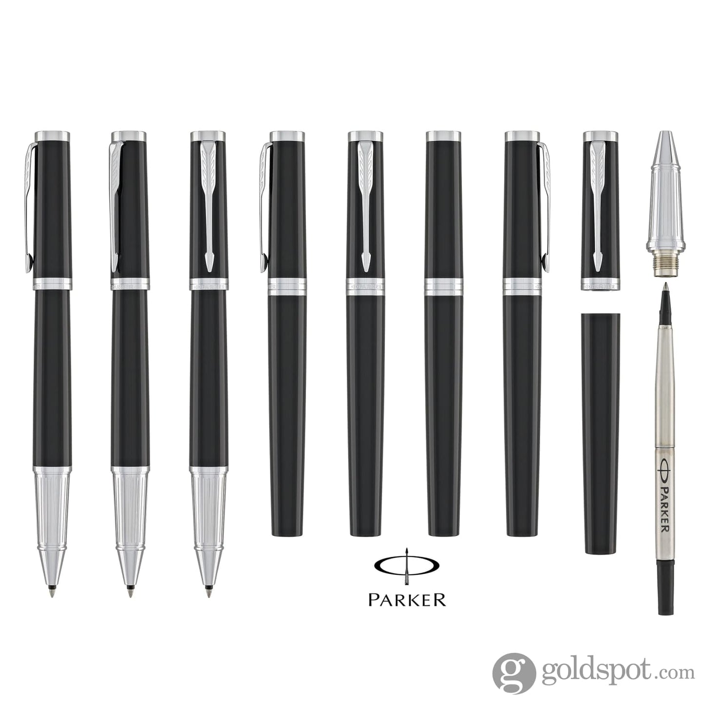 Parker Ingenuity Rollerball Pen in Black with Chrome Trim Rollerball Pen