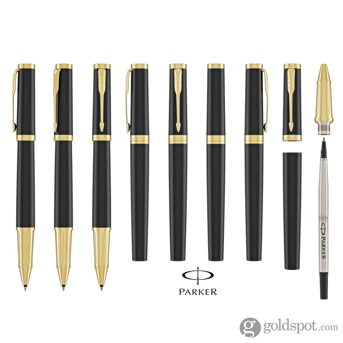 Parker Ingenuity Rollerball Pen in Black with Gold Trim Rollerball Pen