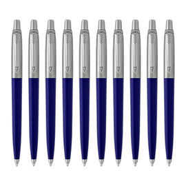Parker Jotter Ballpoint Pen in Blue Barrel - Pack of 10
