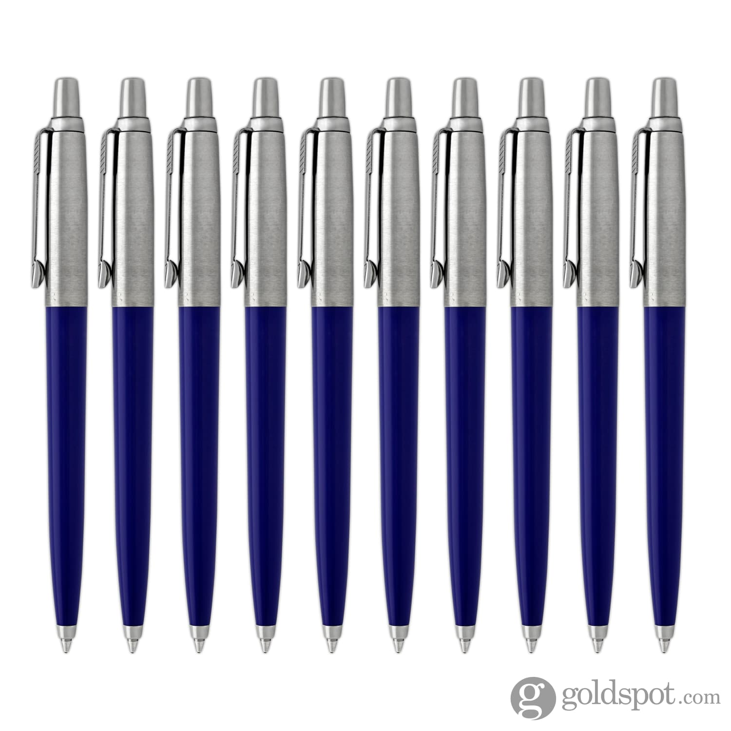 Parker Jotter Ballpoint Pen in Blue Barrel - Pack of 10