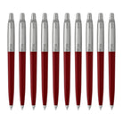 Parker Pack of 10 Jotter Ballpoint Pen in Red Barrel - Pack of 10 Ballpoint Pen