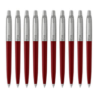 Parker Jotter Ballpoint Pen in Red Barrel - Pack of 10