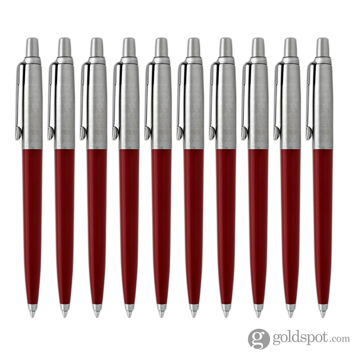 Parker Pack of 10 Jotter Ballpoint Pen in Red Barrel - Pack of 10 Ballpoint Pen