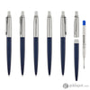 Parker Jotter Ballpoint Pen in Royal Blue Chrome Trim Ballpoint Pens