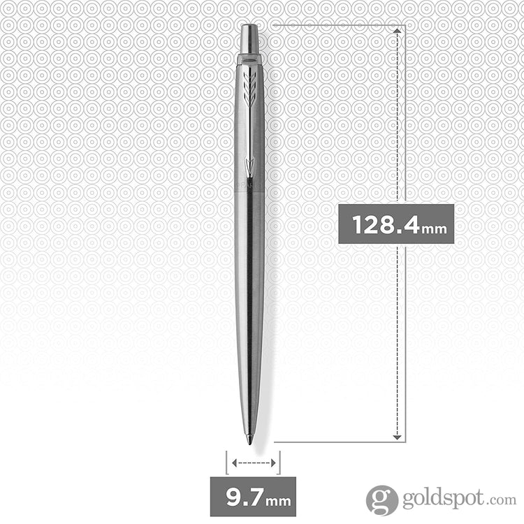 Parker Jotter Ballpoint Pen in Stainless Steel Chrome Trim Ballpoint Pen