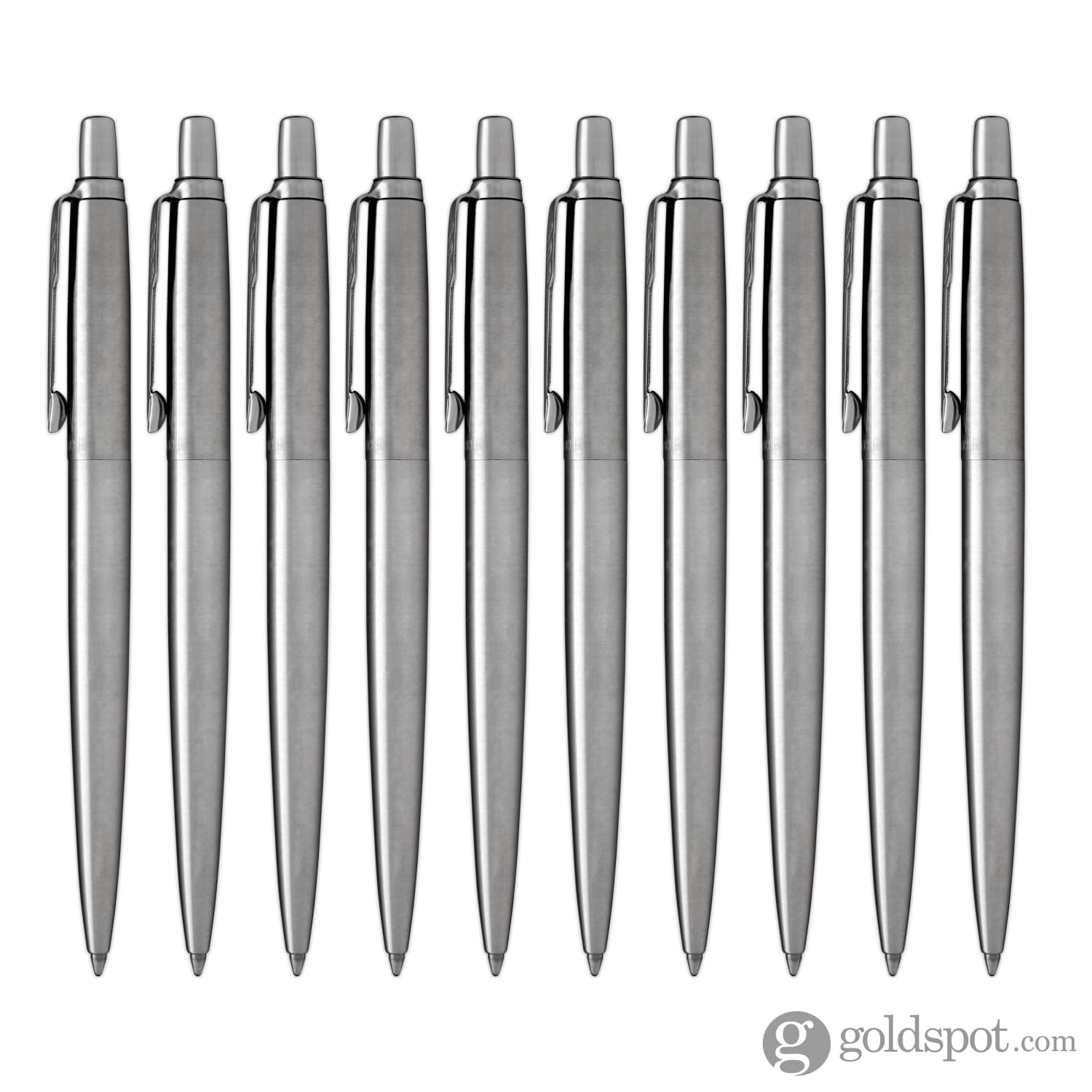 Parker Jotter Ballpoint Pen in Stainless Steel - Goldspot Pens