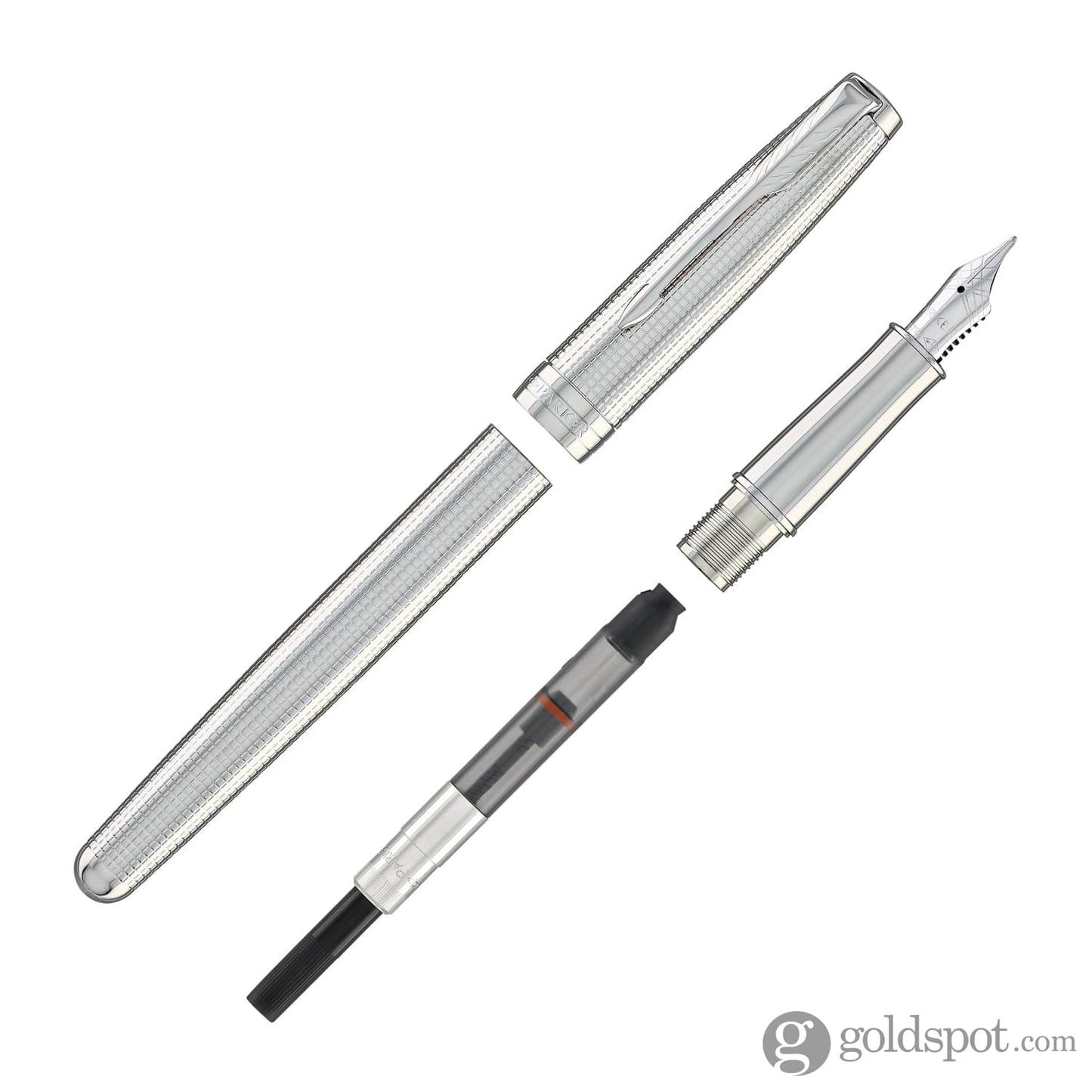 Parker Sonnet Premium Special Edition Fountain Pen in Ciselé Palladium Fountain Pen