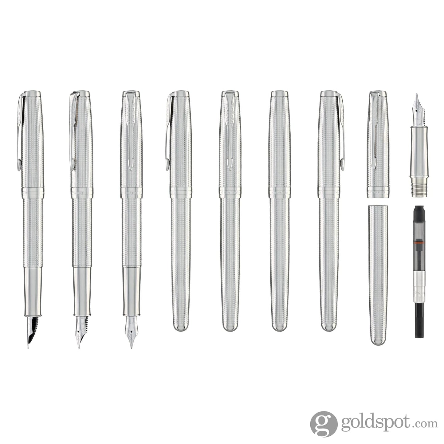 Parker Sonnet Premium Special Edition Fountain Pen in Ciselé Palladium Fountain Pen