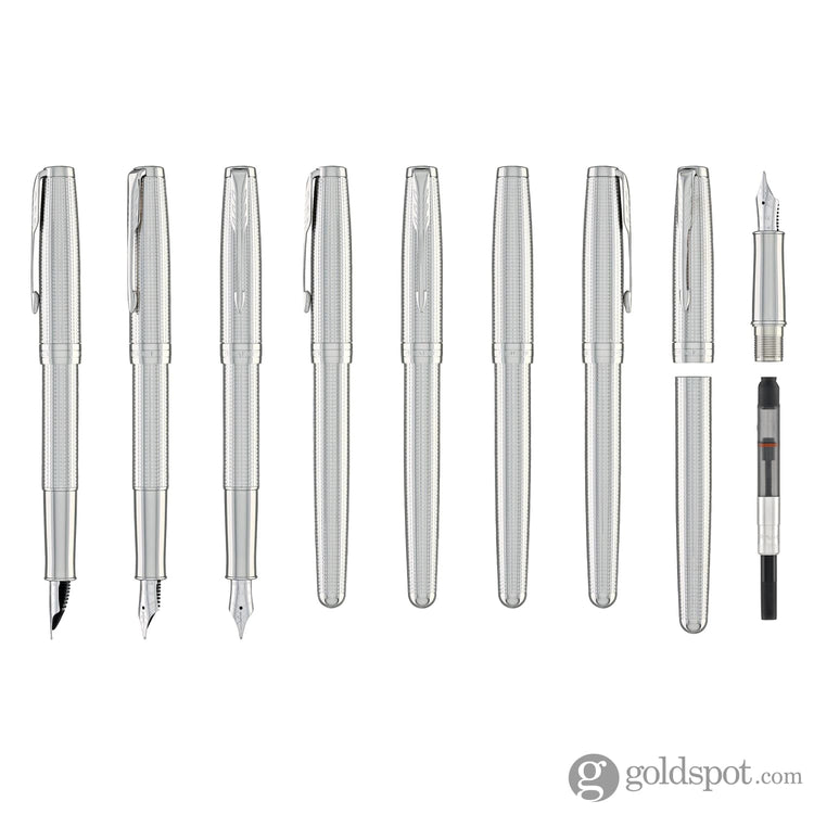 Parker Sonnet Premium Special Edition Fountain Pen in Ciselé Palladium Fountain Pen