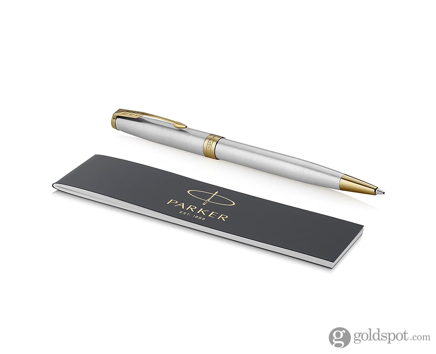 Parker Sonnet Retractable Ballpoint Pen in Stainless Steel with