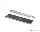 Parker Sonnet Retractable Ballpoint Pen in Stainless Steel with Gold Trim Ballpoint Pens