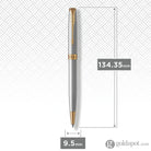 Parker Sonnet Retractable Ballpoint Pen in Stainless Steel with Gold Trim Ballpoint Pens