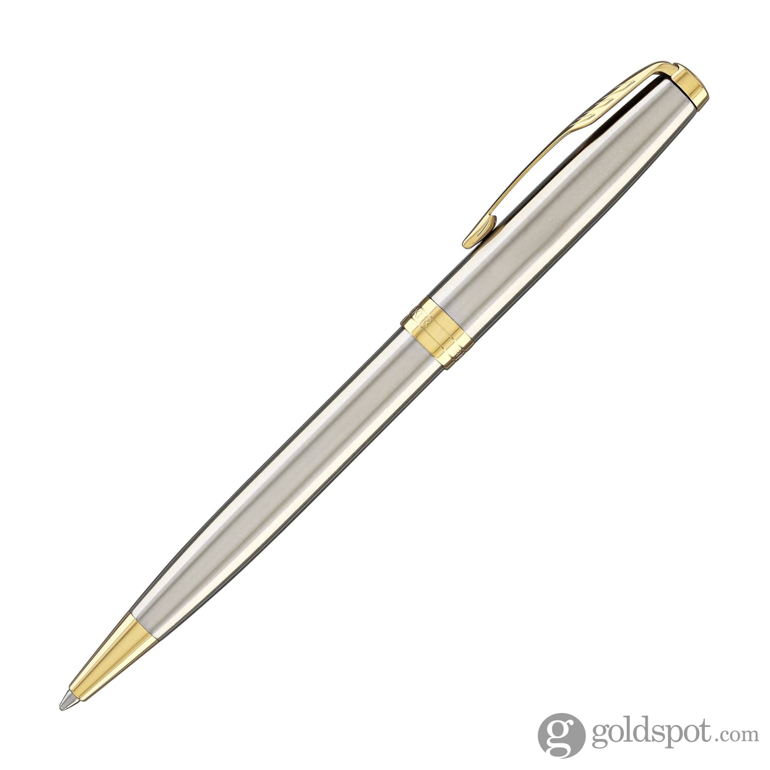 Parker Sonnet Retractable Ballpoint Pen in Stainless Steel with