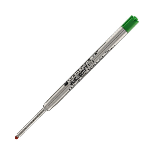 Parker Style Soft Roll Ballpoint Pen Refill in Green by Monteverde - Medium Point