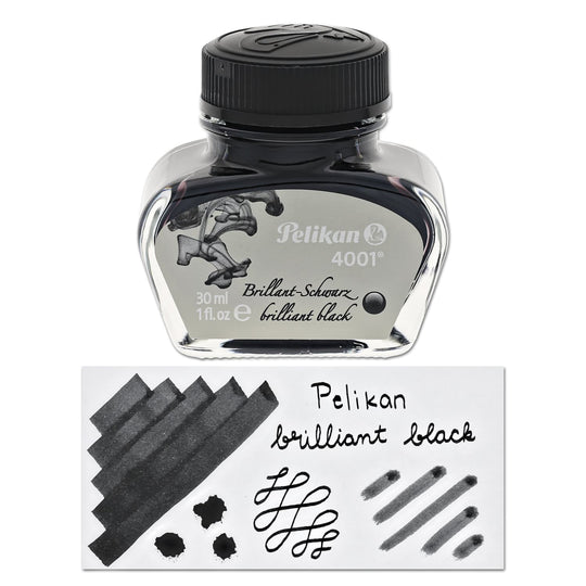 Pelikan 4001 Bottled Ink and Cartridges in Brilliant Black
