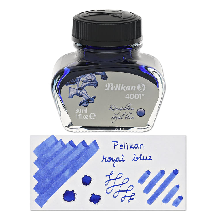 Encrier Pelikan 4001 Historic Royal Blue 62.5 Ml - Encre Bleu Royal Effaçable Pour Stylos Plume - Qualité Traditionnelle Allemande
